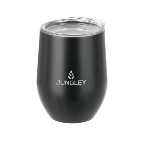 Jungley Matte Stemless Wine Insulated Tumbler - Black