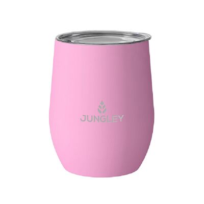 Jungley Matte Stemless Wine Insulated Tumbler - Pink