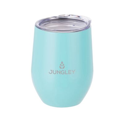 Jungley Matte Stemless Wine Insulated Tumbler - Turquoise