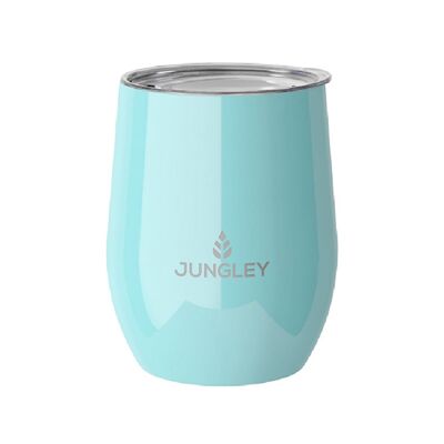 Jungley Gloss Stemless Wine Insulated Tumbler - Turquoise