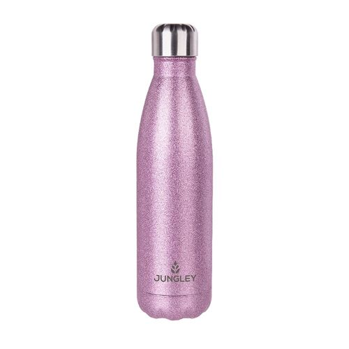Jungley Glitter Insulated Water Bottle - Pink