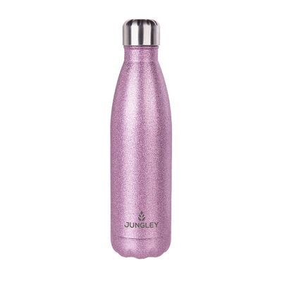 Jungley Glitter Insulated Water Bottle - Pink