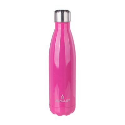 Bottiglia d'acqua isolata lucida Jungley - rosa rossa