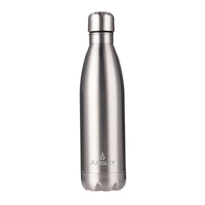 Jungley Gloss Isolierte Wasserflasche – Silber