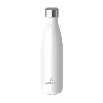 Bouteille d'Eau Isotherme Jungley Gloss - Blanc
