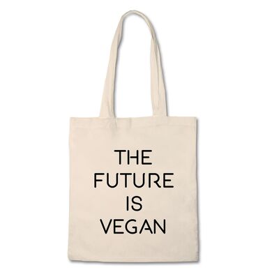 The Future Is Vegan - Bolsa de lona 100% algodón
