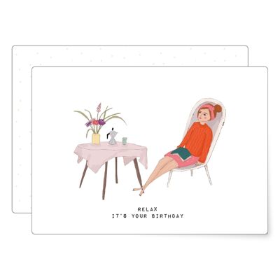 Relax it's your birthday | Postkarte