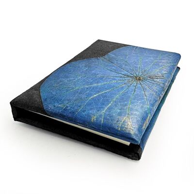 A5 Lotus Leaf Notebook - Blue