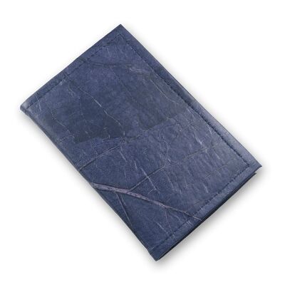Journal en cuir feuille rechargeable A6 - Bleu nuit