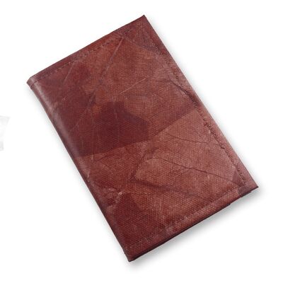 Journal en cuir feuille rechargeable A6 - Marron châtaigne