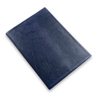 Journal en cuir feuille rechargeable A5 - Bleu nuit