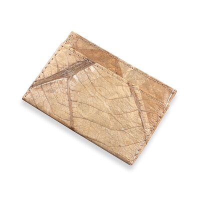 Cardholder in Leaf Leather - Natural