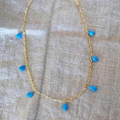 Collier Gouttes Turquoise