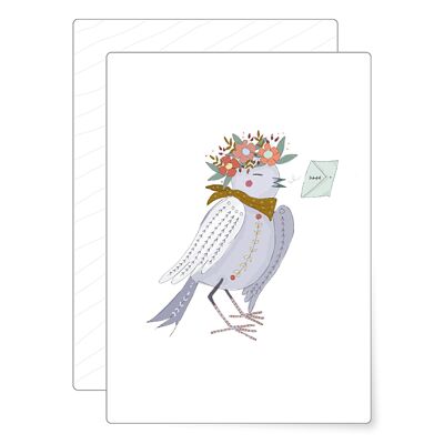 Carrier pigeon | postcard