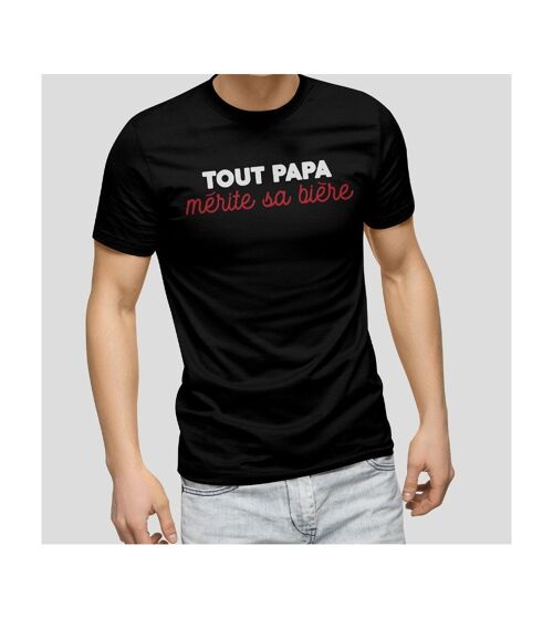 T-shirt imprimé Tout papa mérite sa bière