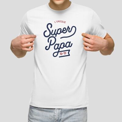 Super Papa bedrucktes T-Shirt