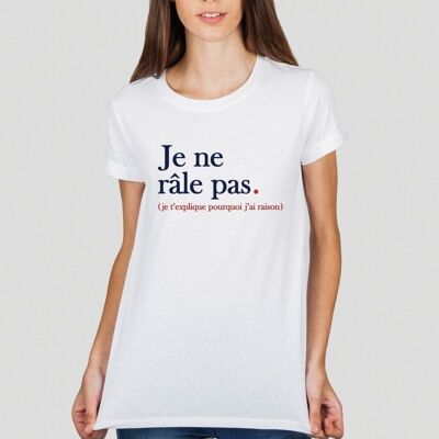 T-shirt imprimé Je ne rale pas