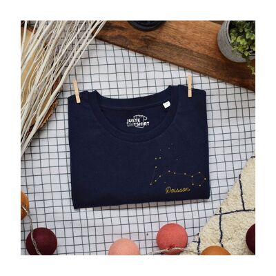 Fish embroidered T-shirt