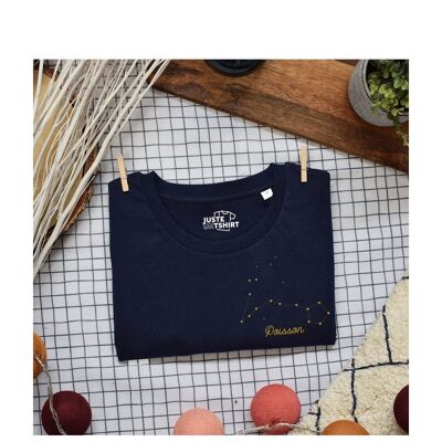 Fish embroidered T-shirt