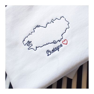 T-Shirt mit Brittany-Stickerei