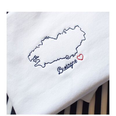 T-shirt ricamata della Bretagna