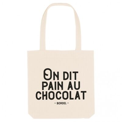 Stofftasche Auf dit pain chocolat