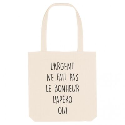 Money can't buy happiness tote bag