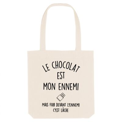 Tote Bag Le chocolat est mon ennemi