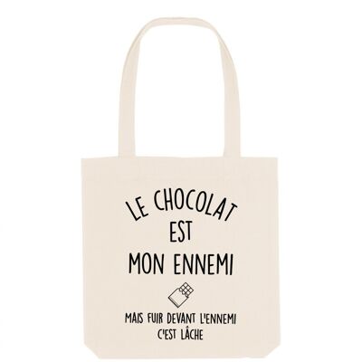 Tote Bag Le chocolat est mon ennemi