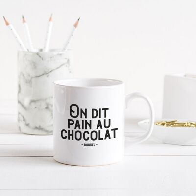 Taza de pan de chocolate