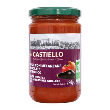 Sauce tomates aux aubergines grillées bio 280g 1