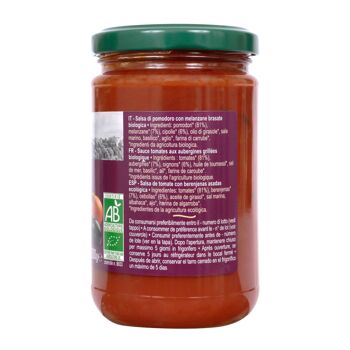 Sauce tomates aux aubergines grillées bio 280g 2