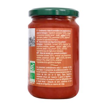 Sauce tomates Arrabbiata bio 340g 2