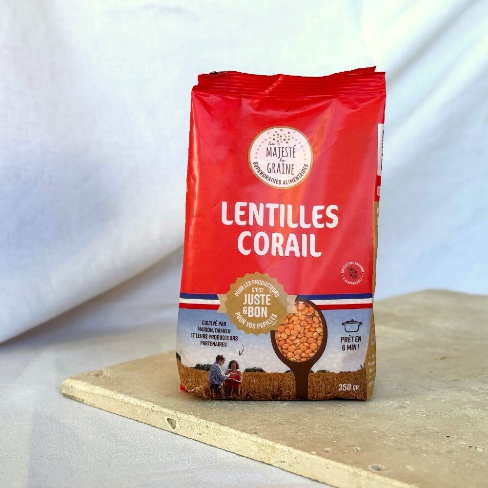 Lentilles corail origine France  - 350g