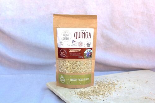 Quinoa blanc HVE cuisson 6 min origine France  - 240g