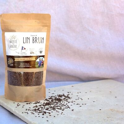Brown Linen from France - 350g