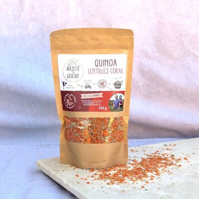 Mix di quinoa / lenticchie di corallo dalla Francia - 350 g