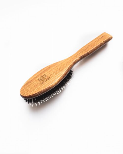 Hair brush with massager
