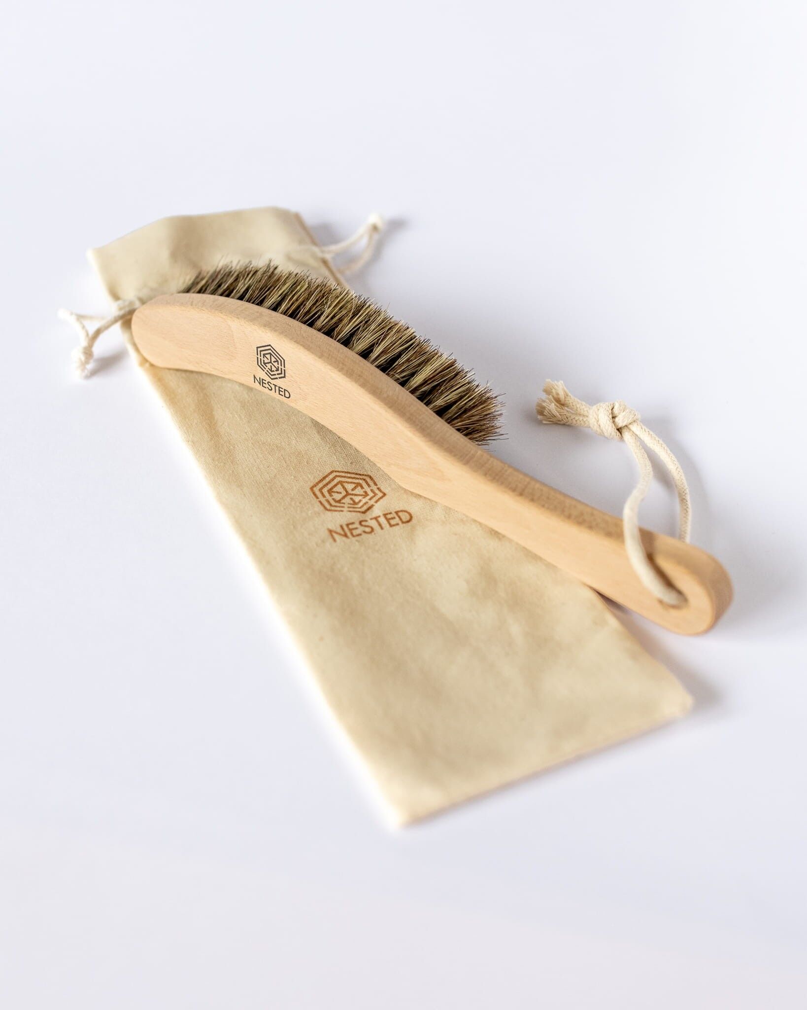 Tampico + brosse pour le corps en poils de cheval