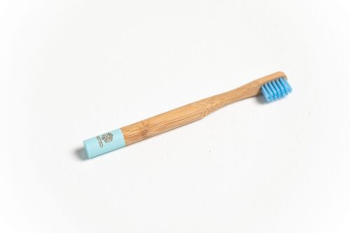 Bamboo toothbrush baby blue