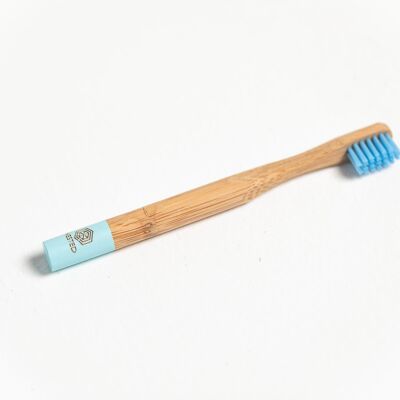 Bamboo toothbrush baby blue