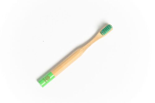 Bamboo toothbrush baby green