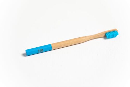 Bamboo toothbrush blue