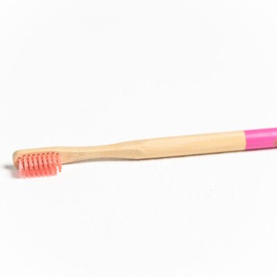 Bamboo toothbrush pink