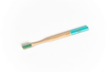 Brosse à dents en bambou t-blue