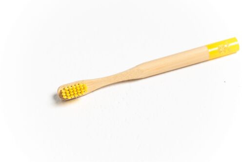 Bamboo toothbrush yellow