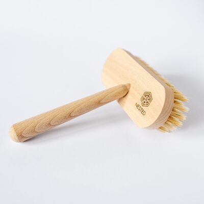 Brush for bath cleaning after SPA treatments