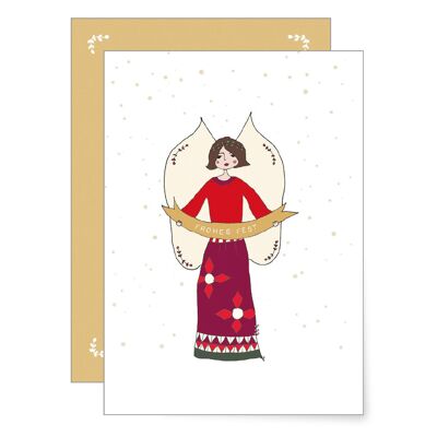 X-MAS Angel | Tarjeta doblada