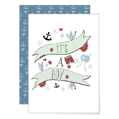 It's a boy | Folded card