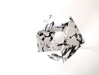 Petite lampe origami marbre 2